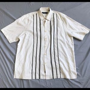 Nat Nast White Button Down Shirt XL